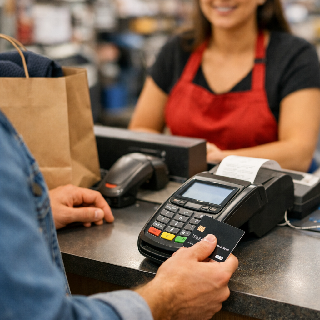 someone at checkout paying-1