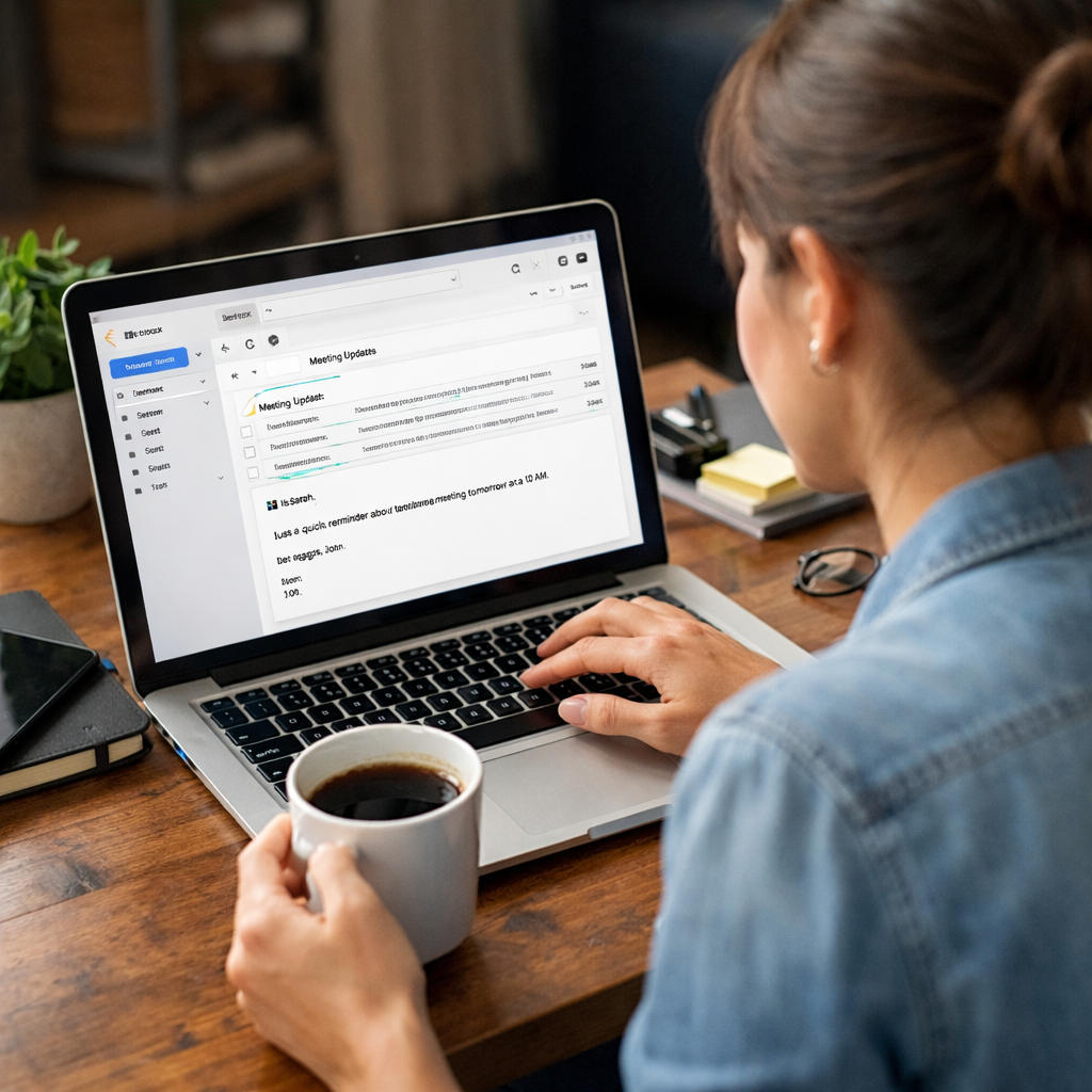 someone checking their email